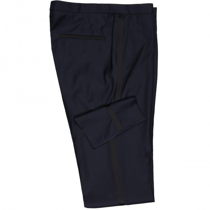 Pantaloni mix&match CLUB of GENTS Pierre pentru costum Slim Fit bleumarin [4]