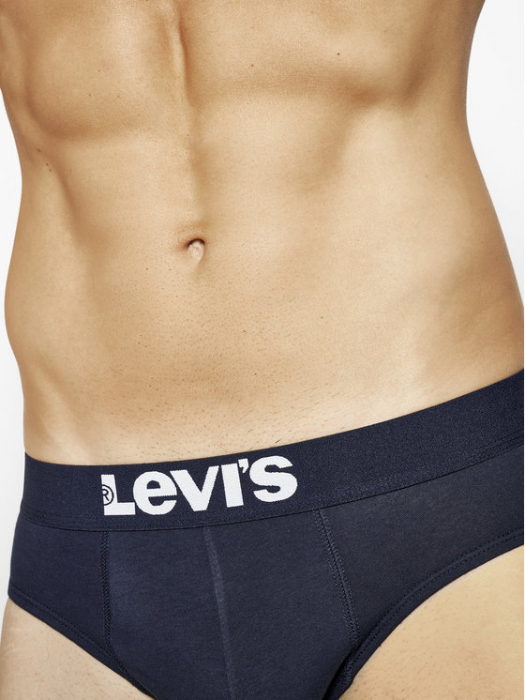 Chiloti barbati LEVI'S SOLID BASIC bleumarin - set 2 buc [3]