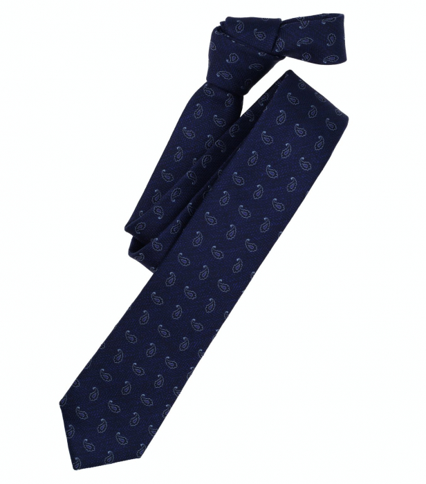 Cravata matase VENTI 6cm  bleumarin paisley bleu [1]