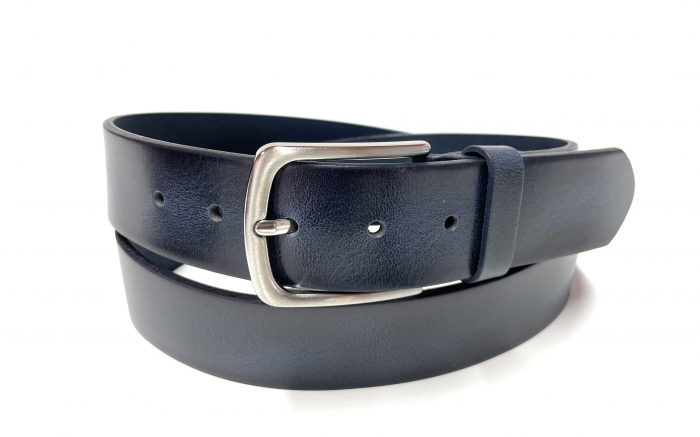 Curea casual piele barbati MR. BUTTERMAKER bleumarin [1]