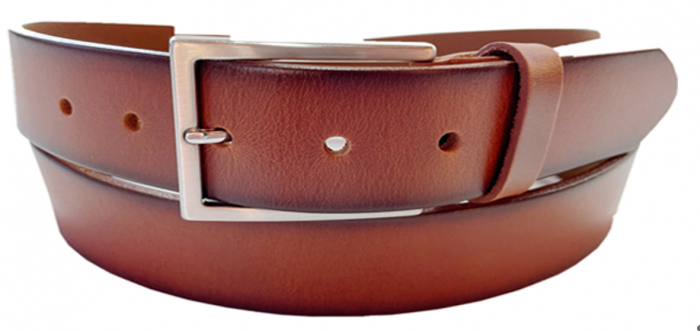 Curea casual piele barbati MR. BUTTERMAKER coniac [2]