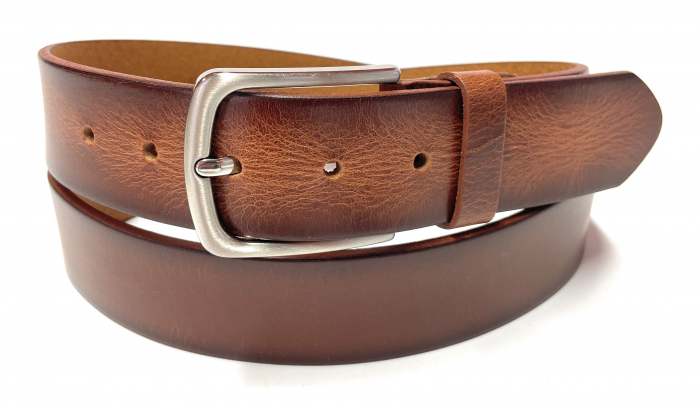 Curea casual piele barbati MR. BUTTERMAKER coniac [1]