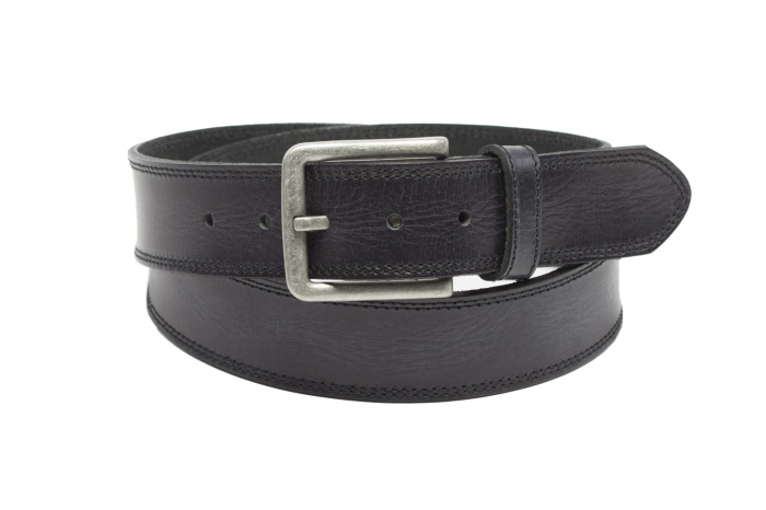 Curea casual piele barbati MR. BUTTERMAKER negru [1]