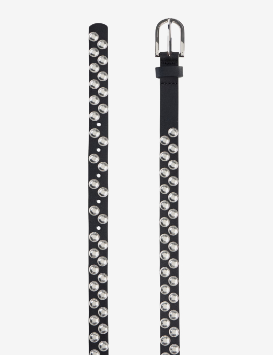 Curea piele 2.0 femei BRAX DOB negru tinte argintii [2]