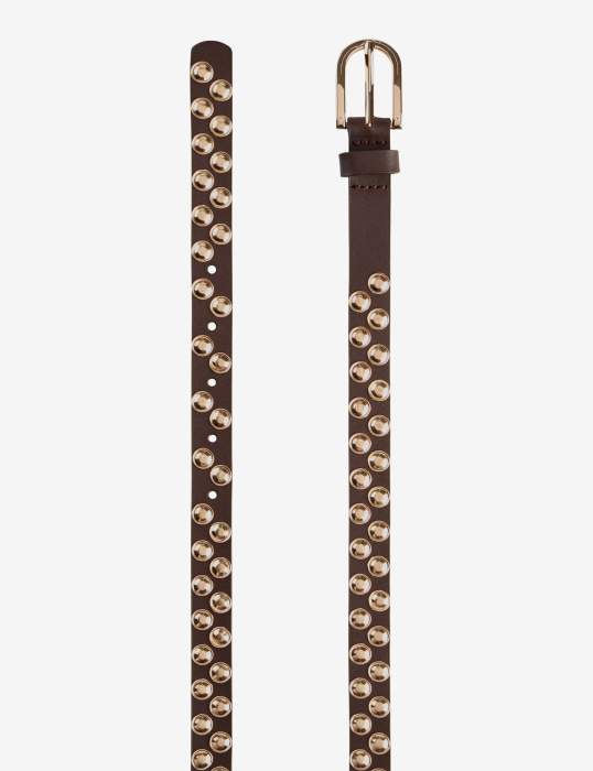 Curea piele 2.0 femei BRAX DOB maro tinte aurii [2]