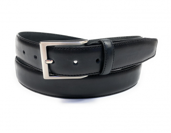 Curea eleganta piele barbati MR. BUTTERMAKER negru [1]
