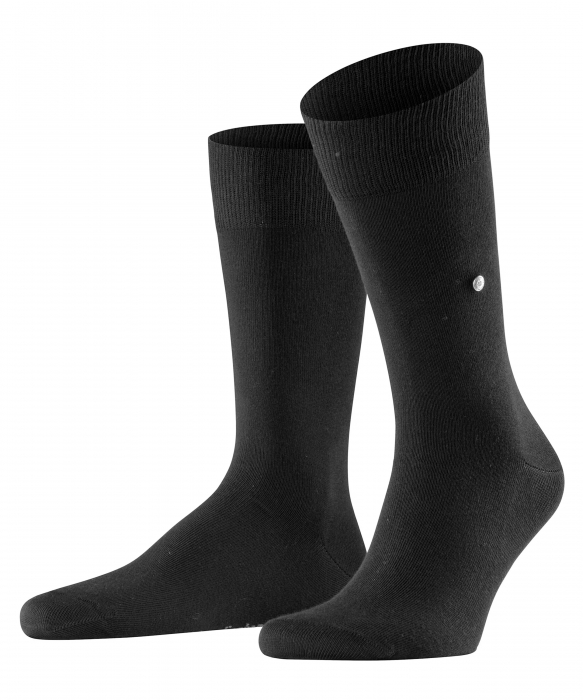 Cutie sosete barbati BURLINGTON Basic set 2 perechi negru uni 40-46 [2]