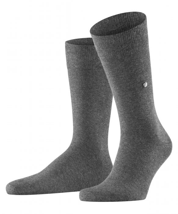 Cutie sosete barbati BURLINGTON Basic set 2 perechi gri uni 40-46 [3]