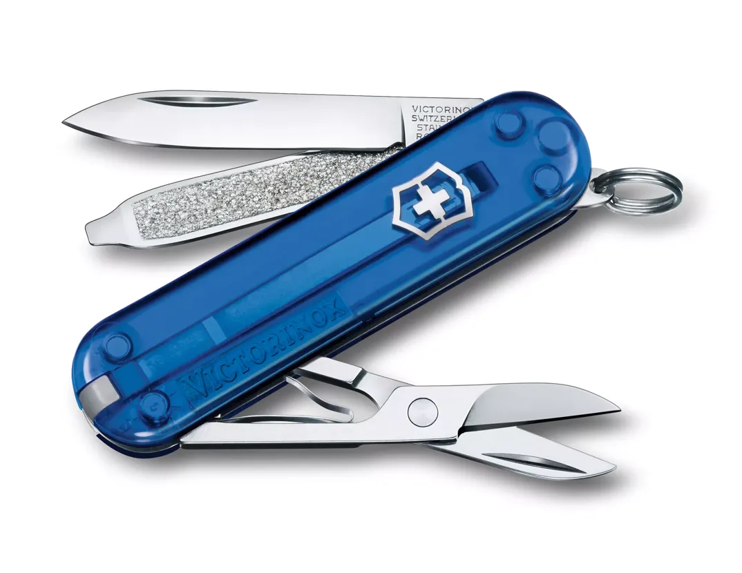 Cutit de buzunar multifunctional VICTORINOX Classic SD 7 functii bleumarin transparent Deep Ocean [1]