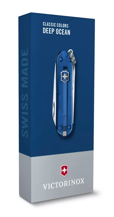 Cutit de buzunar multifunctional VICTORINOX Classic SD 7 functii bleumarin transparent Deep Ocean [2]
