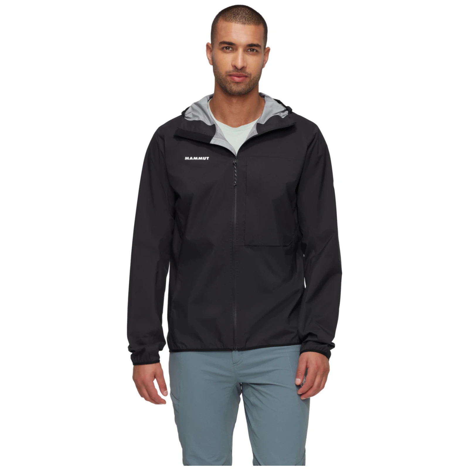 Jacheta 20K/20K hardshell 2.5L gluga barbati MAMMUT Ducan Light HS negru [2]