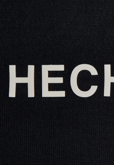 Esarfa HECHTER 80062-132812 bleumarin logo alb [2]