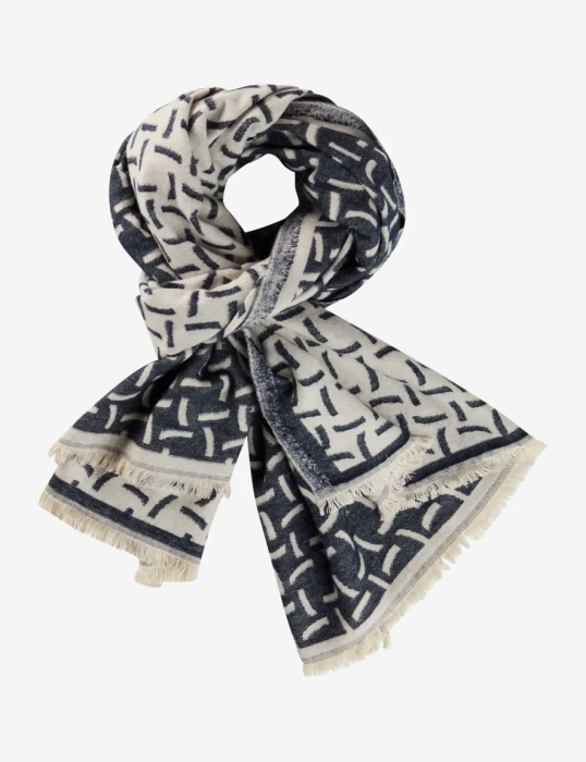 Esarfa femei BRAX JENNA 375738-90196100 crem/bleumarin [1]