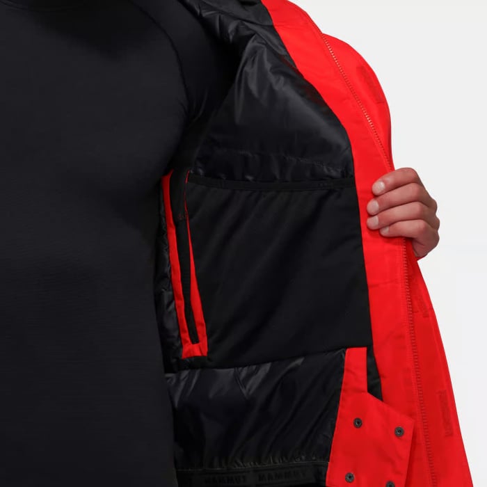 Jacheta schi freeride 10K/10K gluga barbati MAMMUT Fall Line HS rosu [6]