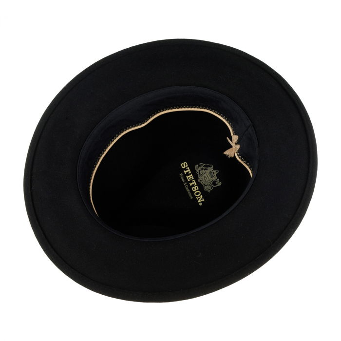 Palarie Fedora barbati fetru lana/casmir STETSON TARVESTON negru [4]