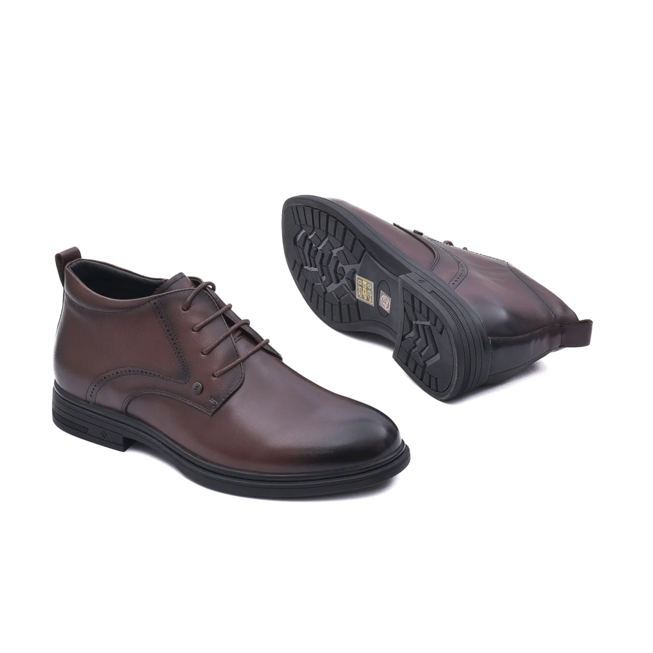 Ghete barbati piele OTTER E6E650029B maro [3]