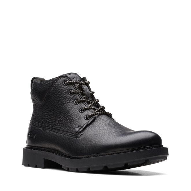 Gheata barbati piele CLARKS Craftdale 2 Mid negru [2]