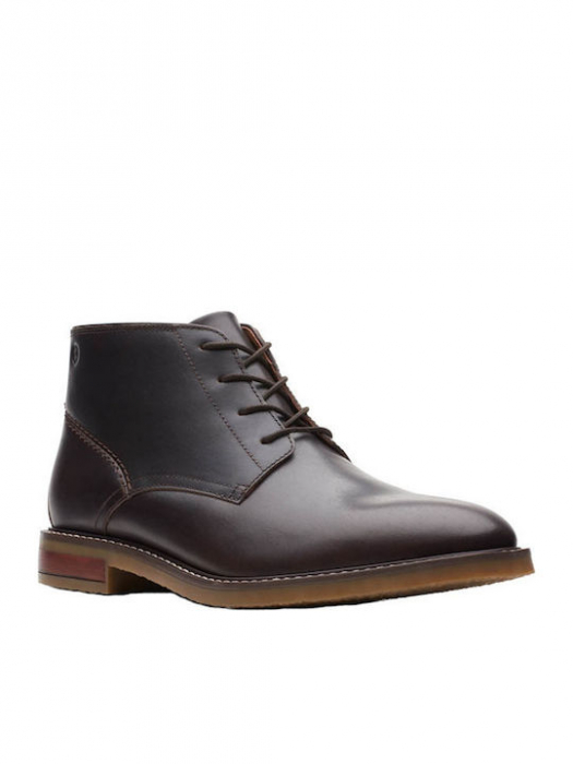 Gheata barbati piele CLARKS Jaxen Mid maro [2]