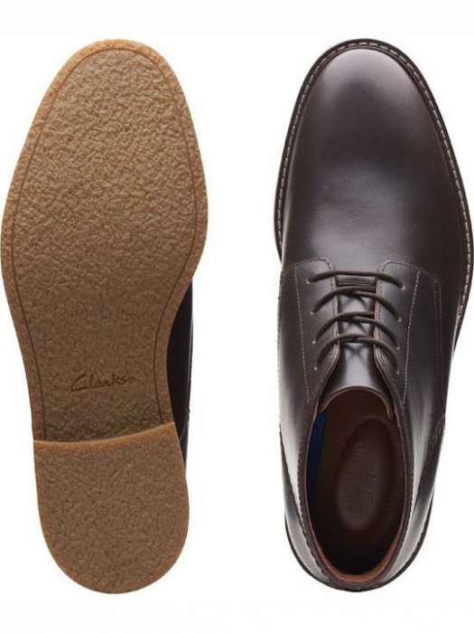 Gheata barbati piele CLARKS Jaxen Mid maro [4]