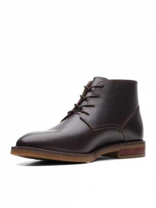 Gheata barbati piele CLARKS Jaxen Mid maro [6]
