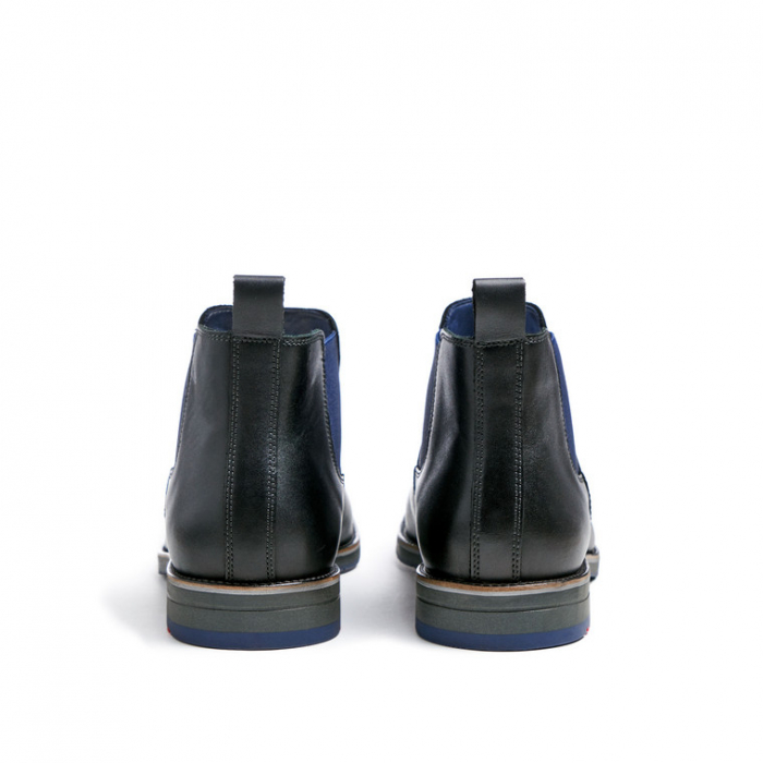 Ghete piele chelsea barbati LLOYD LAWRENCE negru [5]