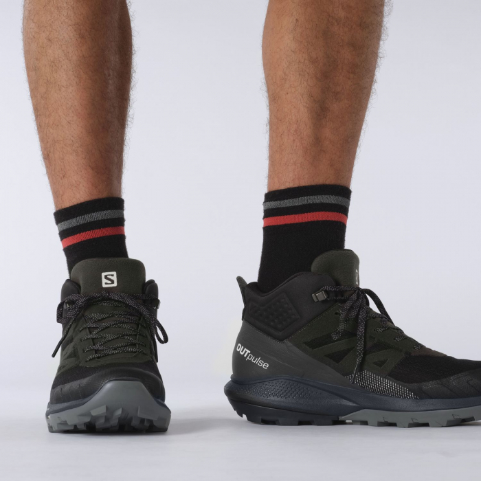 Ghete drumetie barbati SALOMON OUTPULSE MID Gore-Tex negru [3]