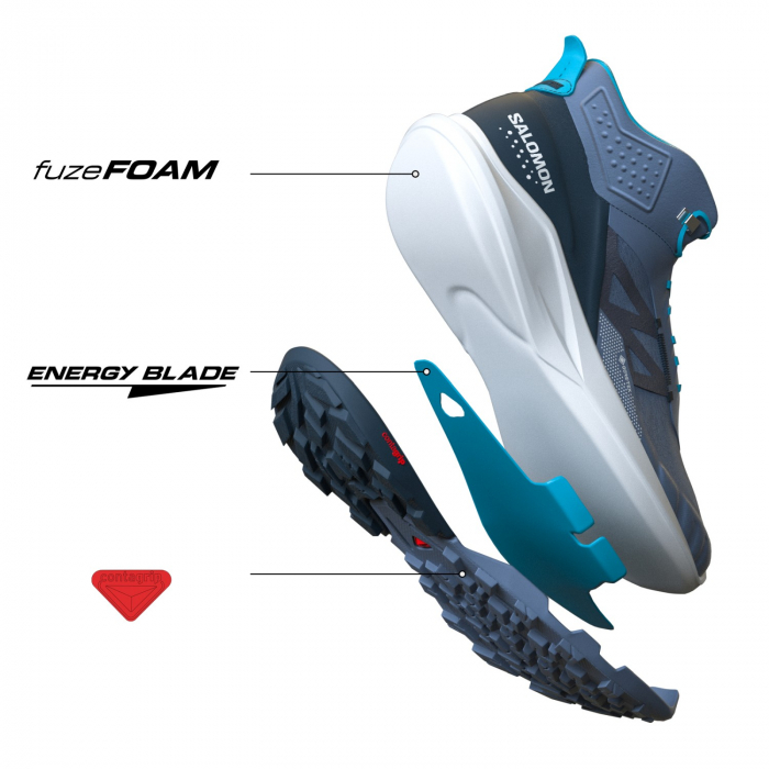 Ghete drumetie barbati SALOMON OUTPULSE MID Gore-Tex negru [9]