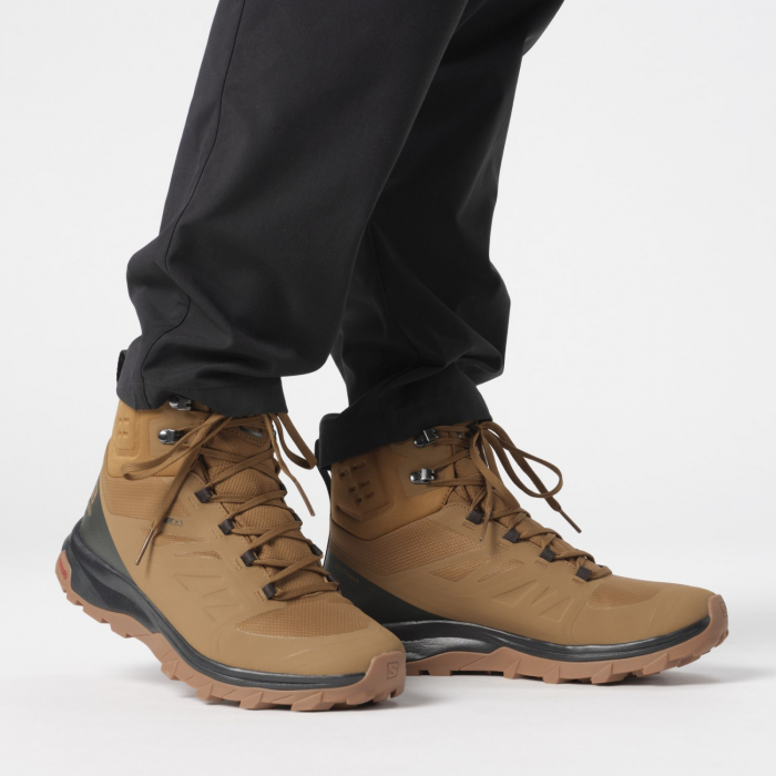 Ghete drumetie barbati SALOMON OUTblast THINSULATE CLIMA WATERPROOF bej [4]