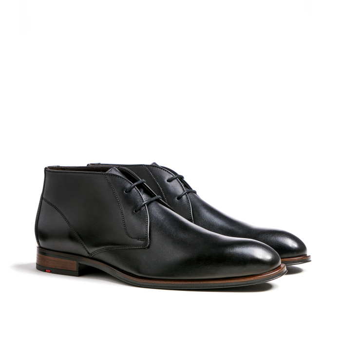 Ghete piele barbati LLOYD SANTOS negru [4]