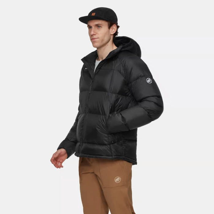 Jacheta puf calduroasa gluga barbati MAMMUT Glacier Glow negru [3]