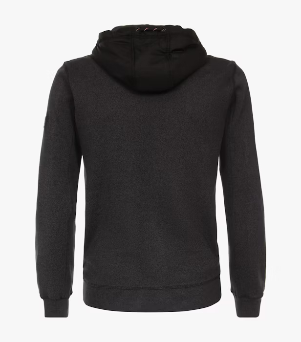 Hanorac fermoar gluga barbati CASA MODA Bergen negru [2]