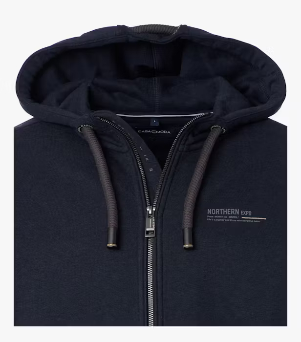 Hanorac fermoar gluga barbati CASA MODA Northern Expedition bleumarin [3]