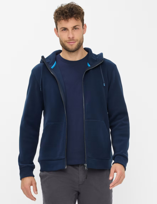 Hanorac fermoar gluga fleece barbati BRAX SAMMY Warm Tec bleumarin [3]