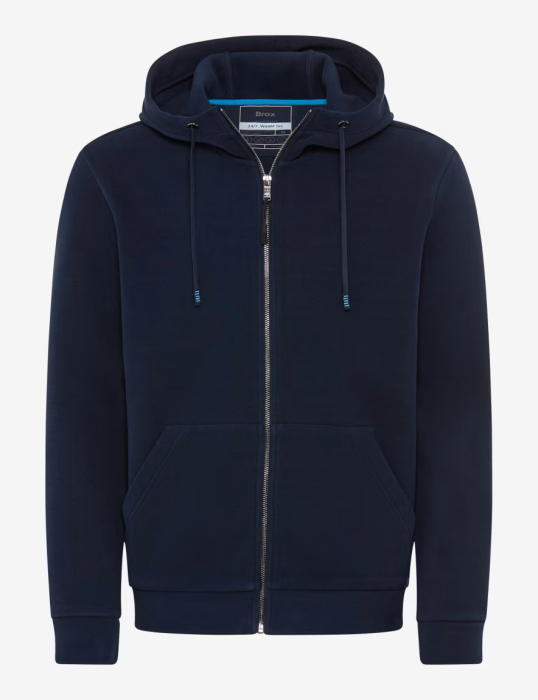 Hanorac fermoar gluga fleece barbati BRAX SAMMY Warm Tec bleumarin [1]