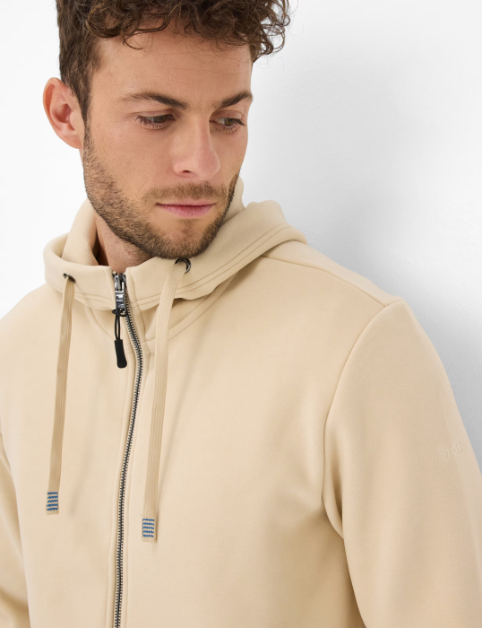 Hanorac fermoar fleece barbati BRAX SAMMY 276028-70621500 crem [6]