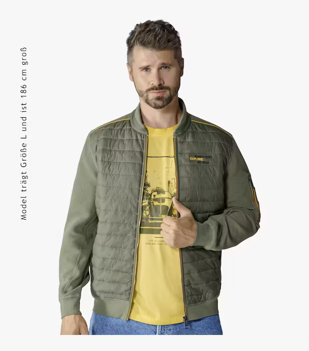 Jacheta usoara bumbac barbati CASA MODA Atlantic Spirit oliv [3]