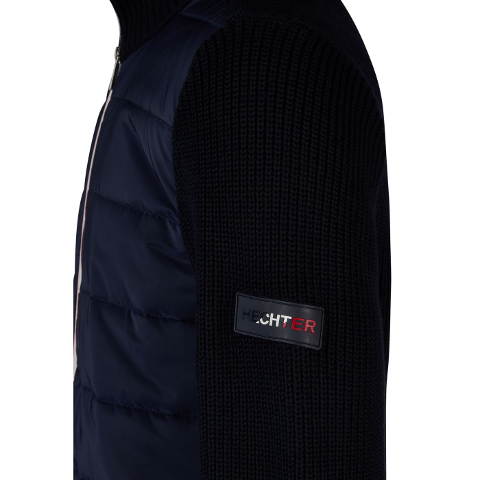 Jacheta tricot matlasata fermoar barbati HECHTER 65012-132811 bleumarin [3]
