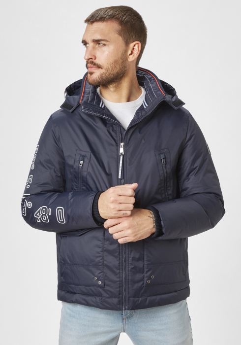 Jacheta impermeabila barbati design maritim S4 Speed bleumarin [2]