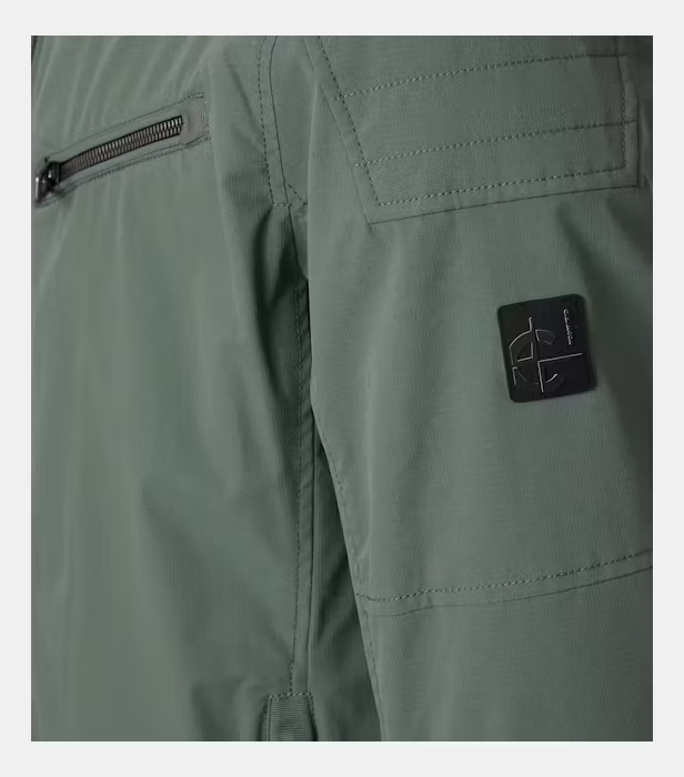 Jacheta ultra usoara Biker barbati CASA MODA verde [5]