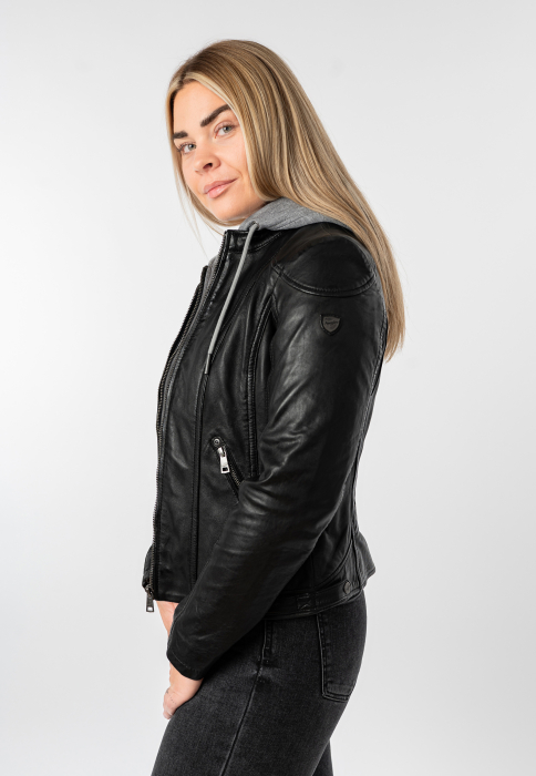 Jacheta femei piele MAURITIUS Ammy negru [5]