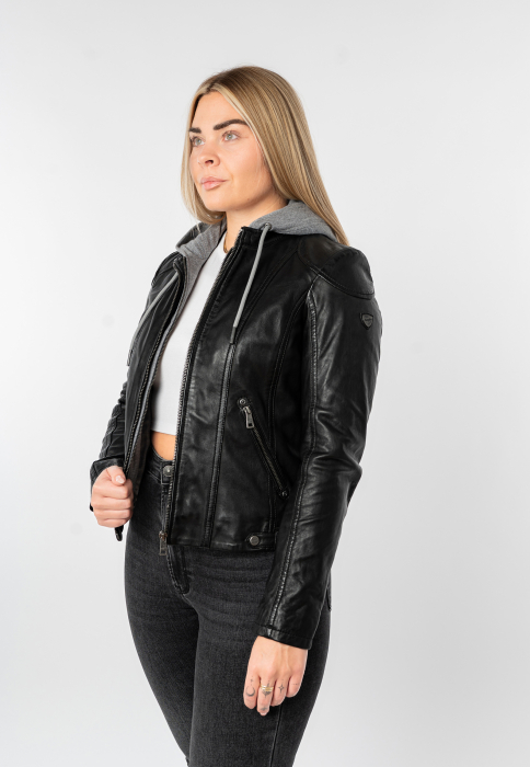 Jacheta femei piele MAURITIUS Ammy negru [6]