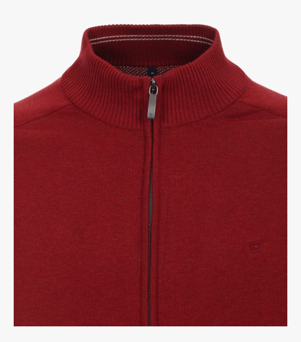 Cardigan fermoar bumbac Pima barbati CASA MODA 004450 visiniu [3]