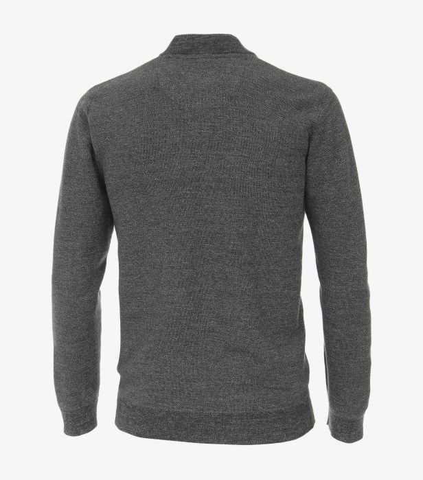 Cardigan fermoar barbati CASA MODA oliv inchis [2]