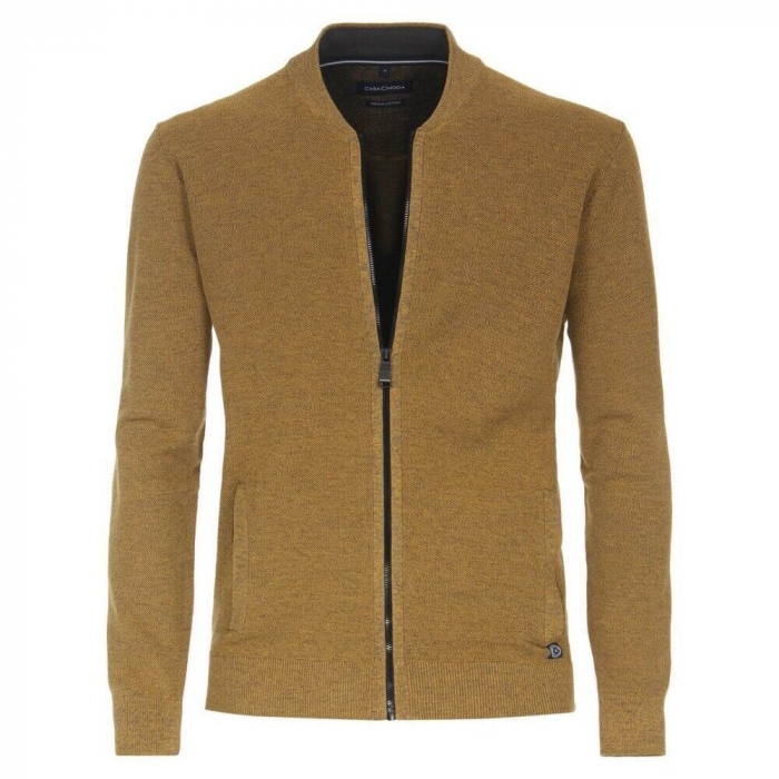 Cardigan fermoar barbati CASA MODA galben [1]