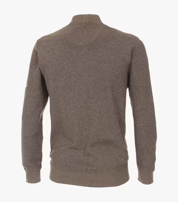 Cardigan fermoar bumbac barbati CASA MODA bej [2]