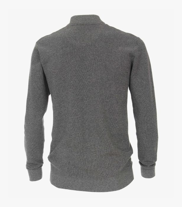 Cardigan fermoar bumbac barbati CASA MODA gri [2]