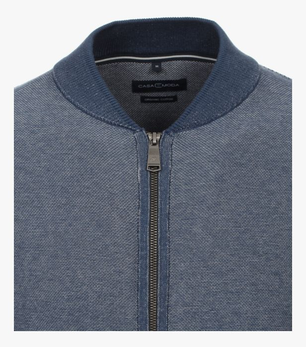 Cardigan bumbac organic CASA MODA albastru [3]