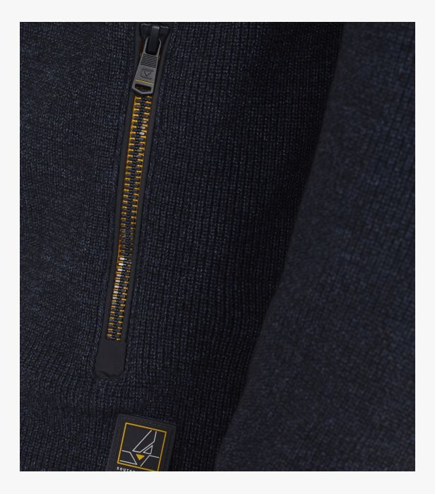 Cardigan fermoar bumbac barbati CASA MODA "Sunshine State" bleumarin [5]