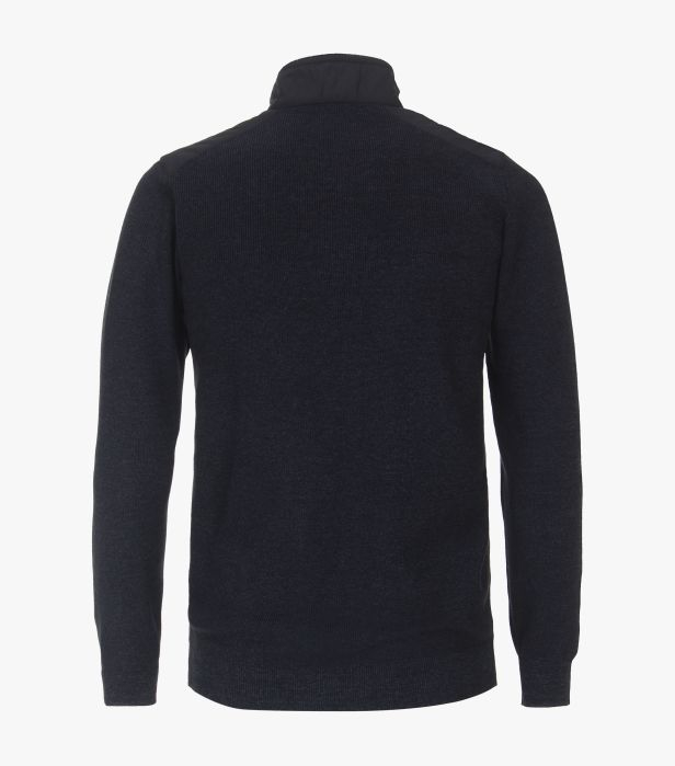 Cardigan fermoar bumbac barbati CASA MODA "Sunshine State" bleumarin [3]