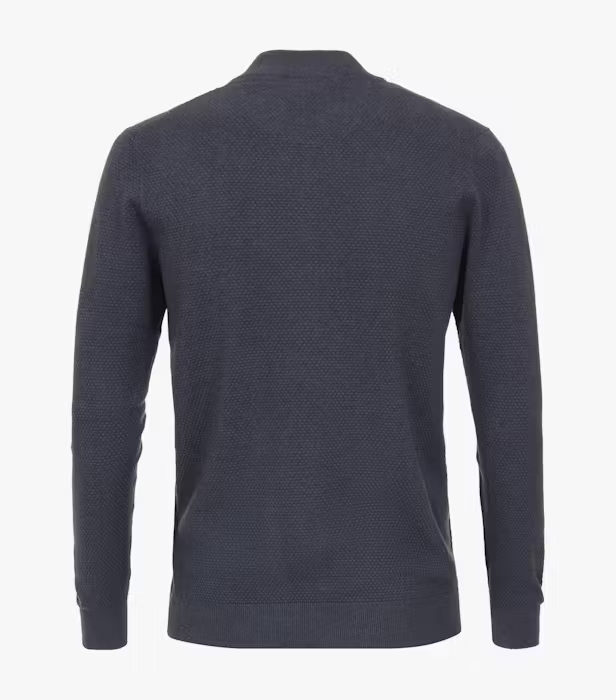Cardigan structurat fermoar barbati CASA MODA Atlantic Spirit albastru inchis [2]